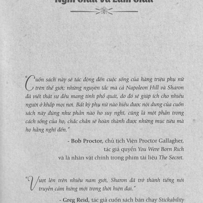 Phụ Nữ Hiện Đại Nghĩ Giàu Và Làm Giàu - Think And Grow Rich For Women - FN