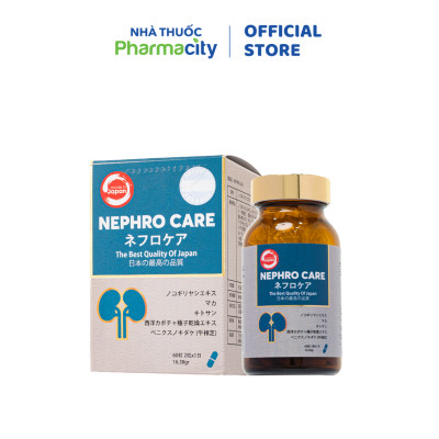 Thực phẩm bảo vệ sức khỏe Nephro Care (Hộp 60 viên)