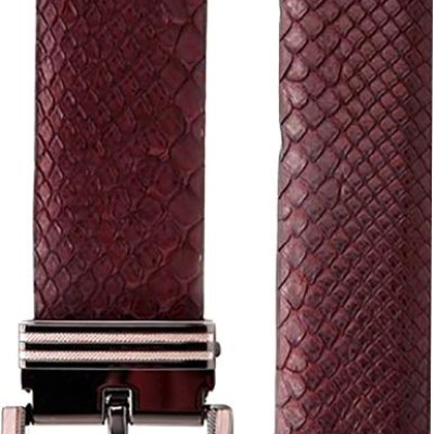 Thắt Lưng Nam Da Trăn Đầu Kim Huy Hoàng HT4345 - Nâu