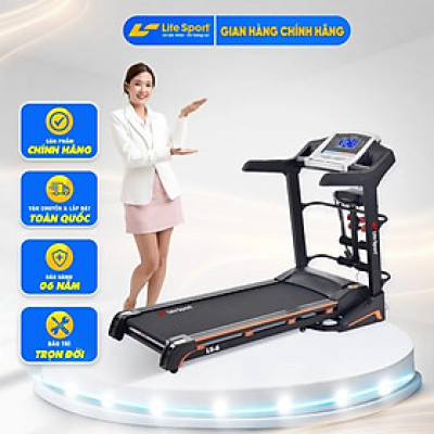 Máy Chạy Bộ Lifesport LS-8, Máy Chạy Bộ Tích Hợp 12 Bài Tập Cơ Bản Tới Nâng Cao,Có Thể Gập Gọn Di Chuyển Dễ Dàng