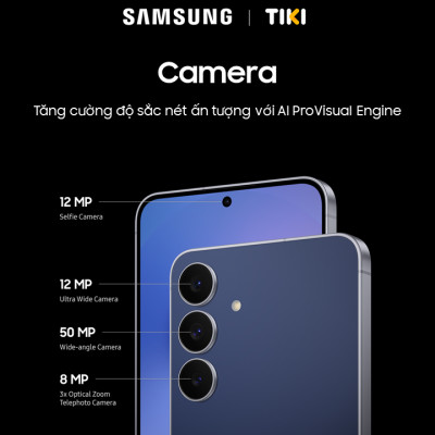 Điện Thoại Samsung Galaxy S25 FE (8/128GB), Concert Camera 50MP, Pin bền bỉ, Trợ thủ AI thông minh - Hàng chính hãng