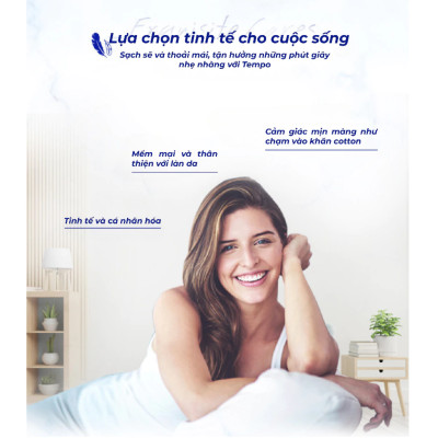 Lốc 10 Cuộn Giấy Vệ Sinh Tempo - Hoa Lài