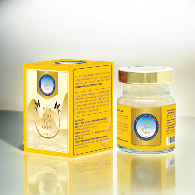 [Hộp 6 Hũ] Tổ Yến Sào Chưng Nhân Sâm - Yến Sào Hòn Gốm Chính Hiệu Khánh Hòa - HGK NEST