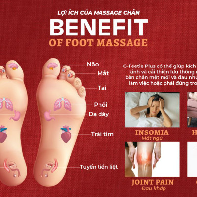 |GIÁ SỐC| Máy Massage Chân - Gintell G-Feetie Plus | 1 Năm Bảo Hành Chính Hãng