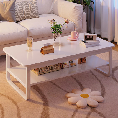 Bàn trà sofa 2 tầng chân uốn phong cách minimalism thương hiệu IGA - GM135