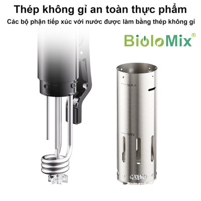 HÀNG CHÍNH HÃNG - Máy nấu chậm Sous vide, dùng cho gia đình. Thương hiệu Mỹ cao cấp BioloMix SV-9002