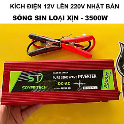 ̣( HÀNG NHẬT ) Bộ Kích Điện Inverter 12V-220V : 3500W Sóng Sin Chuẩn – Chạy Ổn Định, Siêu Bền
