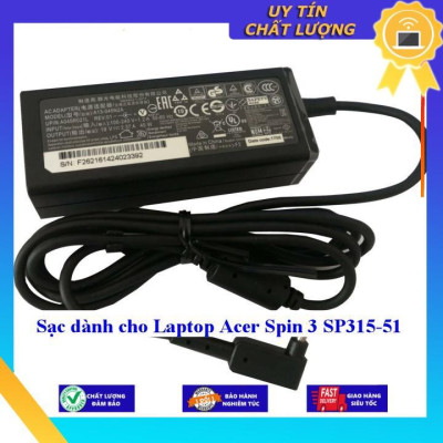 Sạc dùng cho Laptop Acer Spin 3 SP315-51- Hàng Nhập Khẩu New Seal