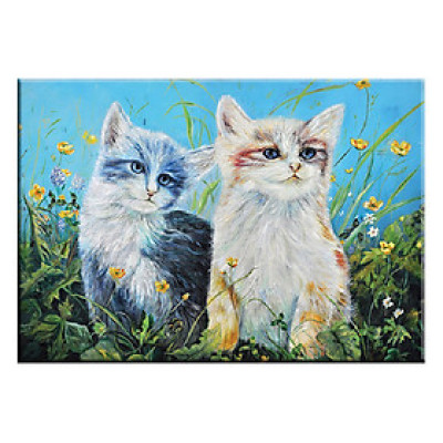 Tranh Treo Tường CẶP ĐÔI SIÊU DỄ THƯƠNG Q6D8 - 9 (35 x 50 cm) Thế Giới Tranh Đẹp