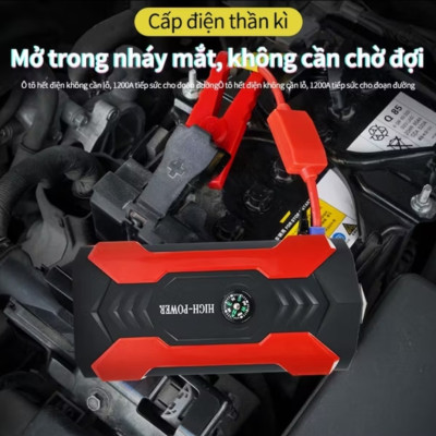 BỘ KÍCH ĐỀ NỔ MÁY KHẨN CẤP CHO XE HƠI ÔTÔ XE MÁY KIÊM SẠC DỰ PHÒNG THÔNG MINH MẪU MỚI CHẤT LƯỢNG