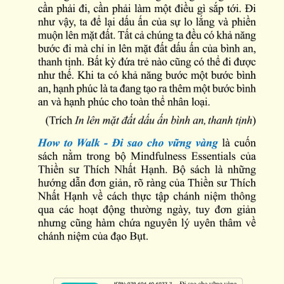 How To Walk - Đi Sao Cho Vững Vàng (Sách Bỏ Túi)
