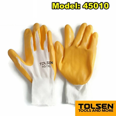 BỘ 12 BAO TAY VẢI CAO SU MỘT MẶT TOLSEN 45010 - HÀNG CHÍNH HÃNG