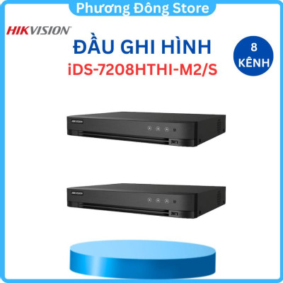 Đầu ghi hình HIKVISION  Hybrid TVI-IP 8 kênh iDS-7208HTHI-M2/S(C) 4K hỗ trợ HDTVI/HDCVI/AHD/CVBS/IP. ,.-Hàng chính hãng