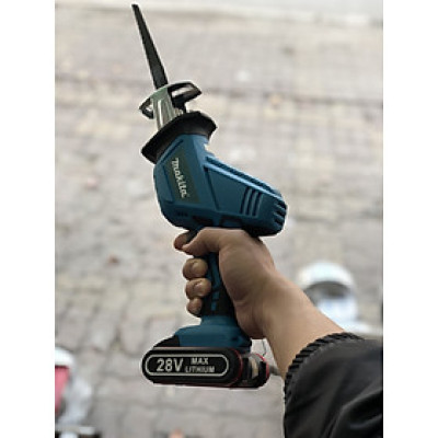 Máy cưa kiếm Makita dùng pin 28V tặng kèm 3 lưỡi cưa