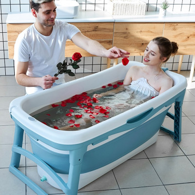 Bồn Tắm Gấp Gọn Người Lớn Dài 118cm Chất Liệu Silicon Cao Cấp, Thiết Kế Chắc Chắn, An Toàn -hàng chính hãng