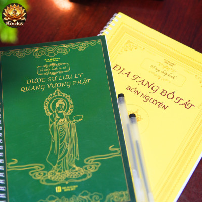 COMBO 2 Sách Chép Kinh - Kinh Địa Tạng, Dược Sư - PAI BOOKS.