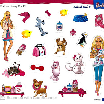 Barbie Bộ Sách Dán Hình Cuộc Sống Nhiều Niềm Vui - Tập 2