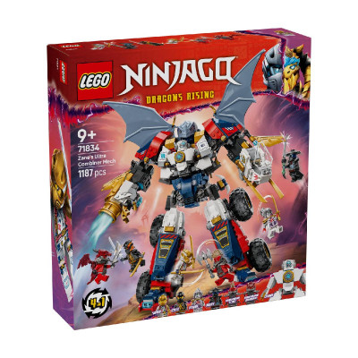 LEGO NINJAGO 71834 Đồ Chơi Lắp Ráp Chiến Giáp Kết Hợp Của Zane (1187 chi tiết)
