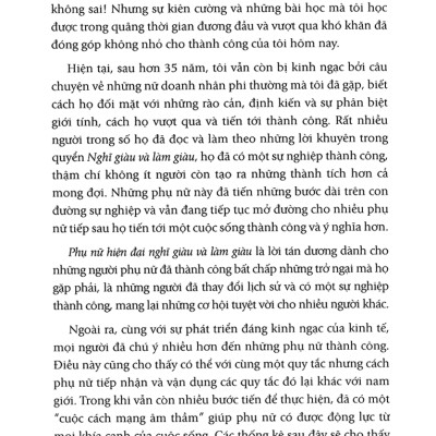 Phụ Nữ Hiện Đại Nghĩ Giàu Và Làm Giàu - Think And Grow Rich For Women - FN