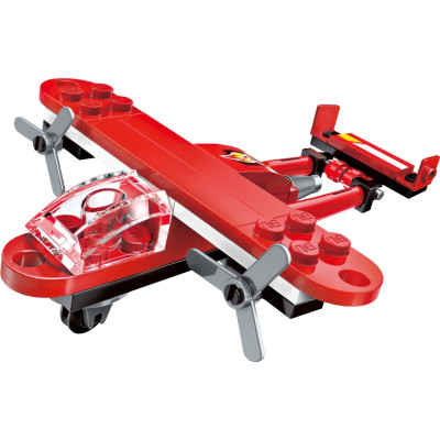 Đồ chơi xếp hình Qman Water Cannon Fire Truck, Đô chơi lắp ráp 8 trong 1 (lẻ mẫu ) 1805 - QMAN