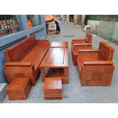 Bộ bàn ghế trứng đối gỗ sồi