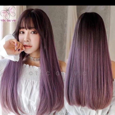 Tóc giả omber nhuộm chân- tặng lưới chùm tóc