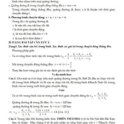 Tuyệt Kỹ Các Thủ Thuật Giải Nhanh Vật Lý 10 - KV