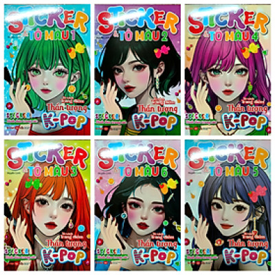 Tủ Sách Trang Điểm - Thần Tượng K-Pop: Bộ 6 Cuốn + Tặng Hộp Sáp Màu