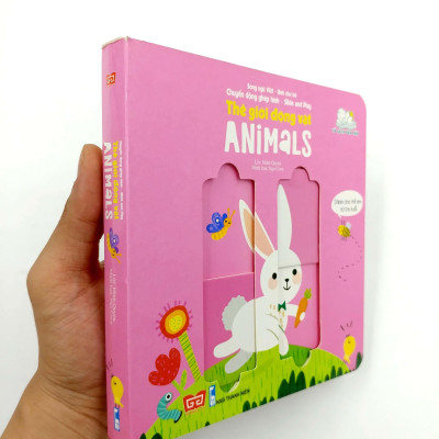 Chuyển Động Ghép Hình - Slide And Play - Thế Giới Động Vật - Animals (Tái Bản 2023)