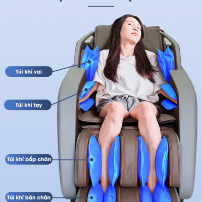 Ghế Massage Toàn Thân Lifesport LS-399, Ghế Massage Có Hệ Thống Điều Khiển Bằng Giọng Nói Thông Minh