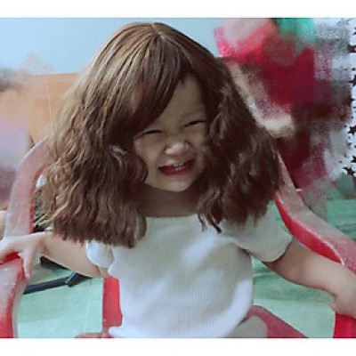 Tóc giả xù vic cho bé gái từ 6 tuổi