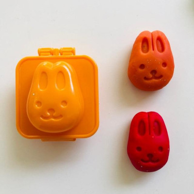 Khuôn thỏ 3D chơi bột nặn đất nặn an toàn