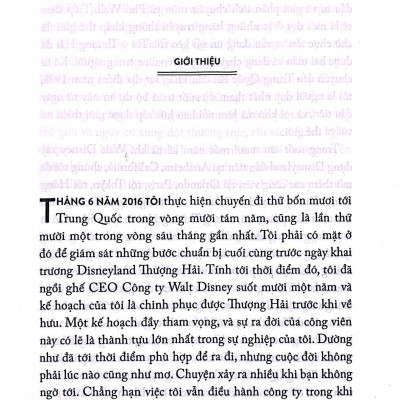 Hành Trình Một Đời Người: Những Đúc Kết Từ 15 Năm Ở Vị Trí Ceo Công Ty Walt Disney