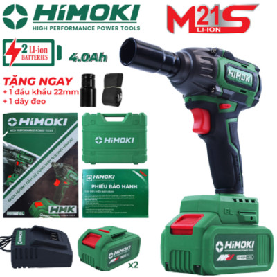 Máy Siết Bulong Đa Năng HIMOKI-HM-IW350N 21V - Motor Ruột Đồng 100% - Động Cơ Không Chổi Than Siêu Mạnh Mẽ