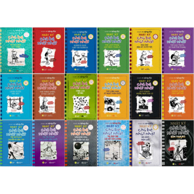 Combo Sách Diary Of A Wimpy Kid - Nhật Ký Chú Bé Nhút Nhát - Song Ngữ Việt-Anh: Tập 1 - 18 (Bộ 18 Cuốn)