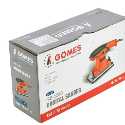 MÁY CHÀ NHÁM RUNG 200W (93X185MM) GOMES GB-6360 - HÀNG CHÍNH HÃNG