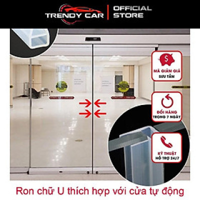 Combo 3 mét Gioăng chữ H chắn nước cabin tắm Trendy Car & Home Gioăng chắn nước nhà tắm