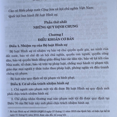 Bộ Luật Hình Sự, Bộ Luật Tố Tụng Hình Sự ( Sửa Đổi, Bổ Sung Năm 2025 )