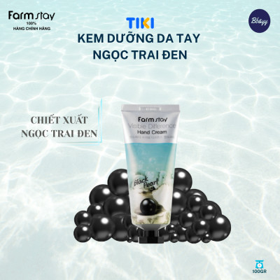 Kem Dưỡng Da Tay Ngọc Trai Đen _ Farmstay Visible Difference Hand Cream Black Pearl