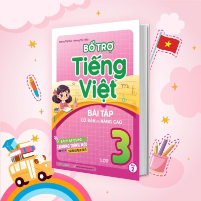 Sách - Bổ Trợ Toán -Tiếng Việt Bài Tập Cơ Bản Và Nâng Cao Lớp 3 - Combo 4 Cuốn - Megabook