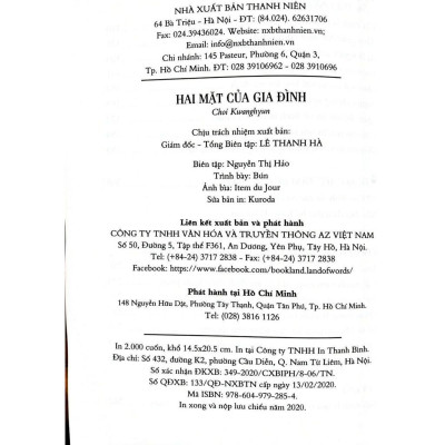 Sách - Hai mặt của gia đình