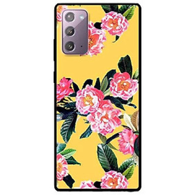 Ốp lưng dành cho Samsung Note 20 - Samsung Note 20 Ultra mẫu Hoa Hồng Nền Vàng