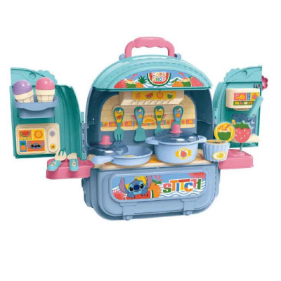 Đồ Chơi DISNEY - ST008-991A - Bộ Balo Nhà Bếp Stitch Cho Bé (KT 26.3x15.2x30cm)