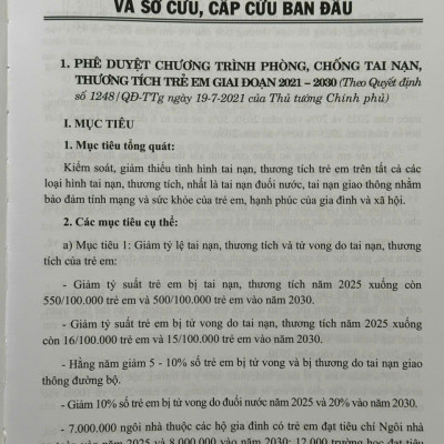 Sách Kỹ Năng An Toàn và Sơ Cấp Cứu Ban Đầu Trong Cuộc Sống Hàng Ngày (V2620A)