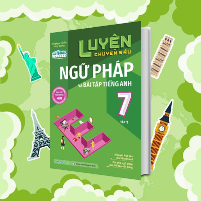 Sách - Luyện Chuyên Sâu Ngữ Pháp Và Bài Tập Tiếng Anh Lớp 7 - Combo 2 Tập - Megabook