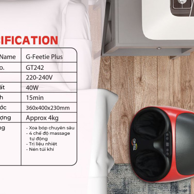 |GIÁ SỐC| Máy Massage Chân - Gintell G-Feetie Plus | 1 Năm Bảo Hành Chính Hãng