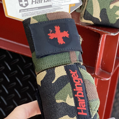 Dây Quấn Cổ Tay Tập Gym Harbinger Redline Wristwraps Camo
