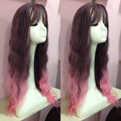 Tóc giả ombre  Nhật Bản - tặng lưới chùm tóc- hình thật