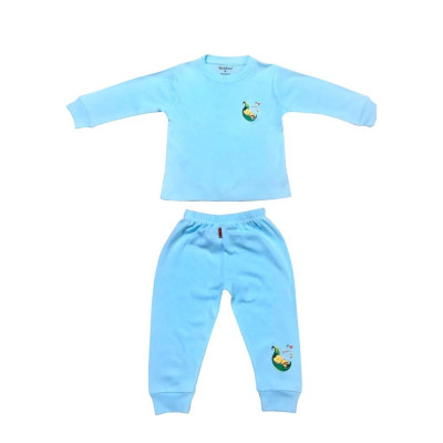 Bộ cotton bozip màu tay dài BABIBOO - BB90M