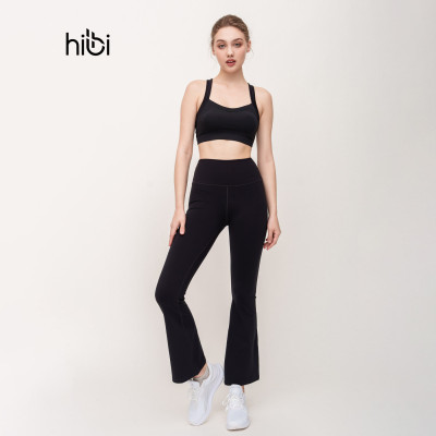 Quần Ống Loe Tập  Yoga Gym Hibi Sports QD317 Lưng Cao Tôn Dáng, Chất Vải Cao Cấp